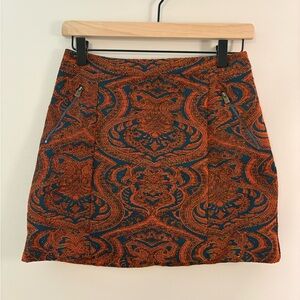 Women’s Hollister Multicolor Soft A-Line Paisley Print Mini Skirt size S
